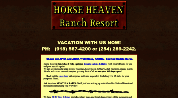 horseheavenranchresort.com