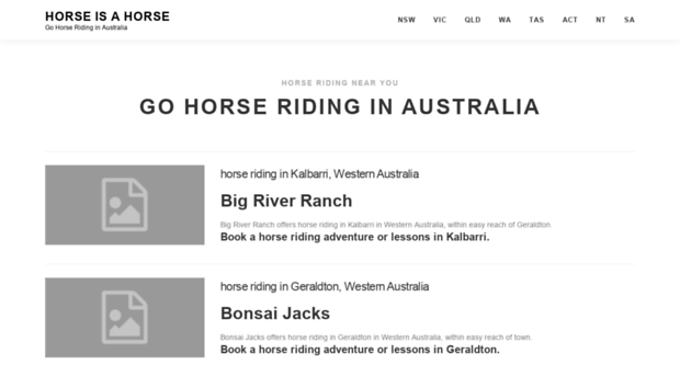 horseisahorse.com.au