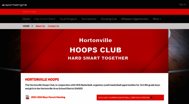 hortonvillehoops.com