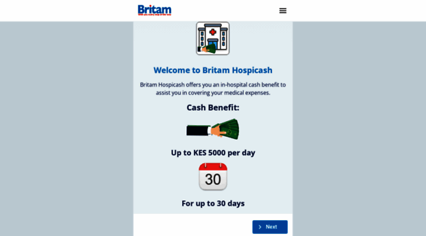 hospicash.britam.com