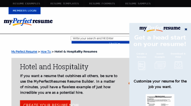 hospitality.myperfectresume.com