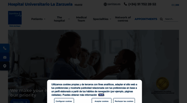 hospitallazarzuela.es