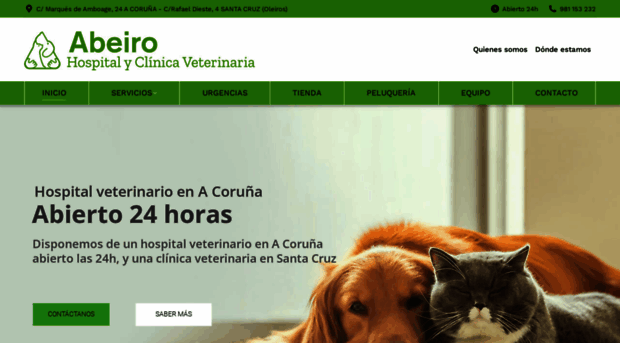 hospitalveterinarioabeiro.com