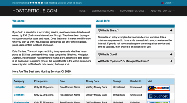 hostcritique.com