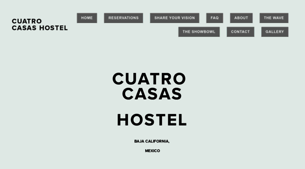 hostelcuatrocasas.com