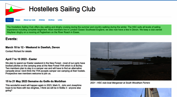 hostellerssailingclub.org.uk