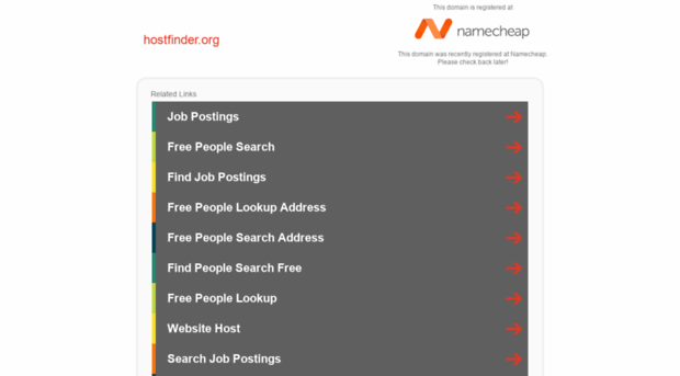 hostfinder.org