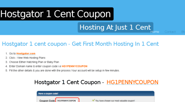 hostgator1centcoupon.snappages.com