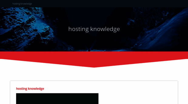 hostingknowledge.net