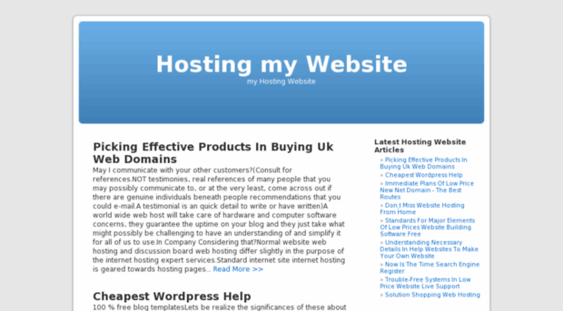 hostingmywebsite.info