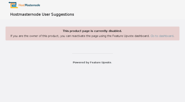hostmasternode.featureupvote.com
