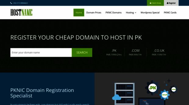 hostname.pk