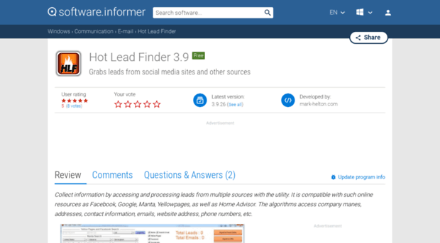 hot-lead-finder.software.informer.com