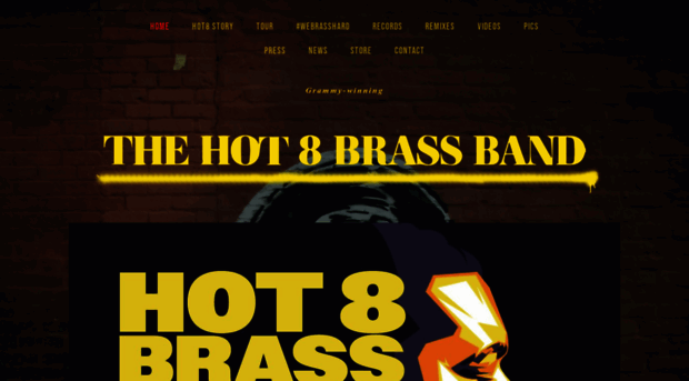 hot8brassband.com