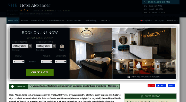hotel-alexander-krakow.h-rez.com