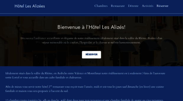 hotel-alizes-ardeche.com