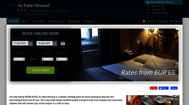hotel-aupatio-morand-lyon.h-rez.com