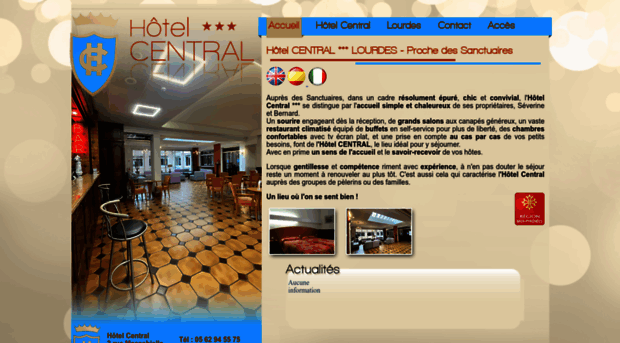 hotel-central-lourdes.com