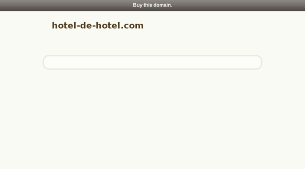 hotel-de-hotel.com