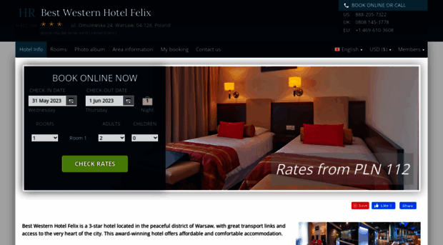 hotel-felix-warsaw.h-rez.com