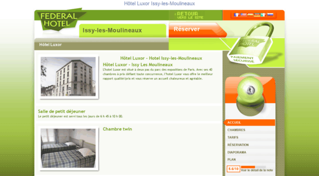 hotel-luxor-issy-moulineaux.federal-hotel.com