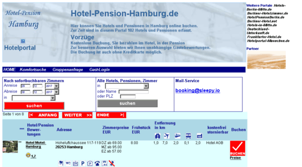 hotel-pension-hamburg.de