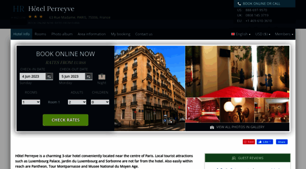 hotel-perreyve-paris.h-rez.com