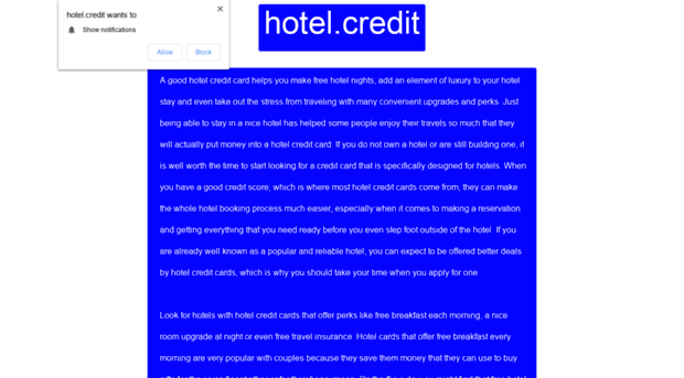 hotel.credit