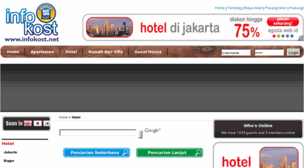 hotel.infokost.net