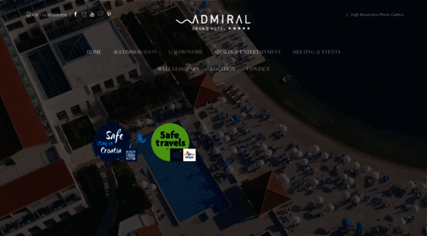 hoteladmiral-slano.com