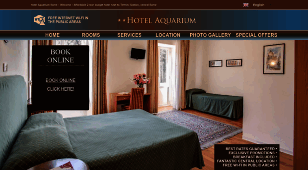 hotelaquariumroma.com