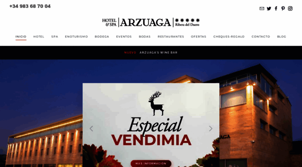 hotelarzuaga.com