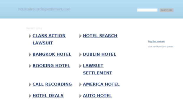 hotelcallrecordingsettlement.com