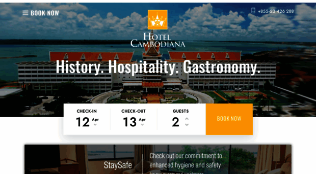 hotelcambodiana.com.kh