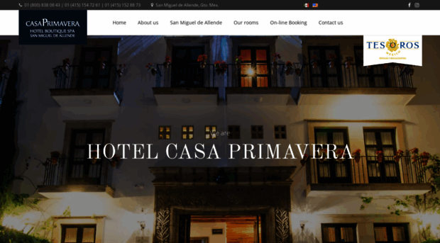 hotelcasaprimavera.com