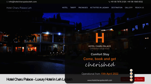 hotelcharupalaceleh.com