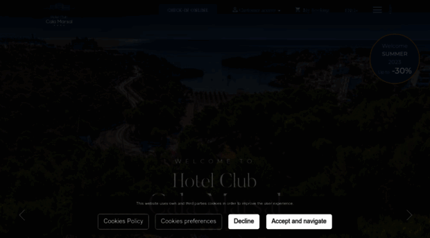 hotelclubcalamarsal.com