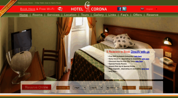 hotelcoronaroma.it