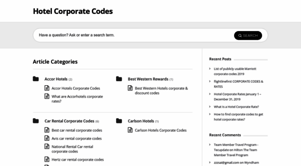 hotelcorporate.codes