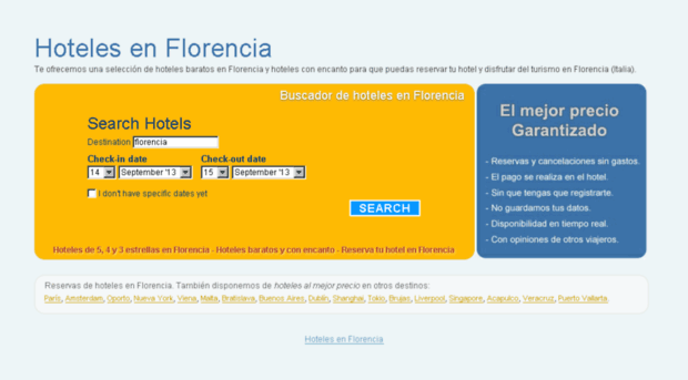 hotelesenflorencia.net