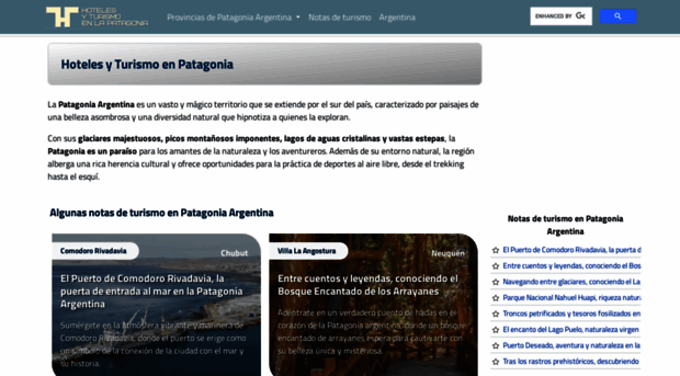 hotelesyturismoenpatagonia.com