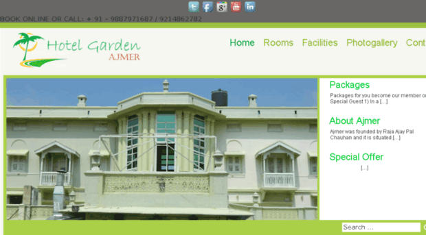 hotelgardenajmer.com