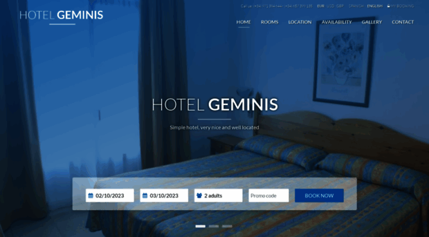 hotelgeminismenorca.com