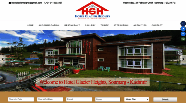 hotelglacierheights.com