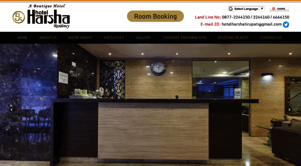 hotelharsharesidencytirupati.in