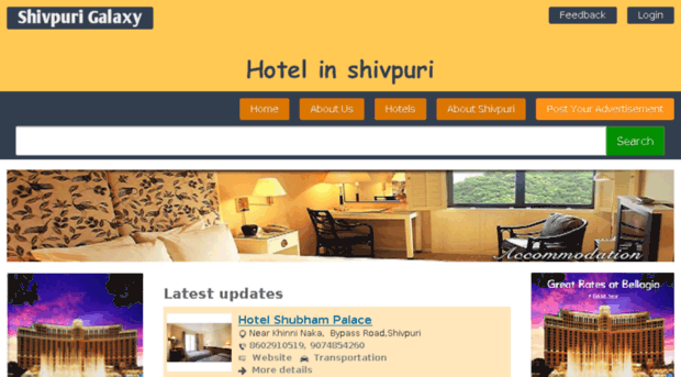 hotelinshivpuri.com