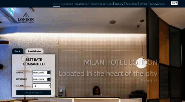 hotellondonmilano.com