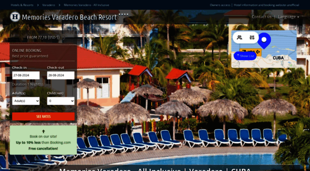 hotelmemoriesvaradero.com