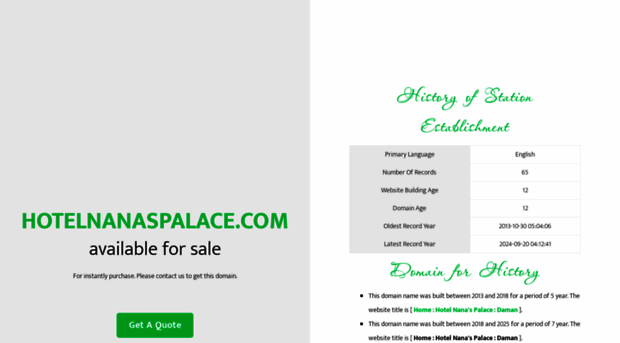 hotelnanaspalace.com