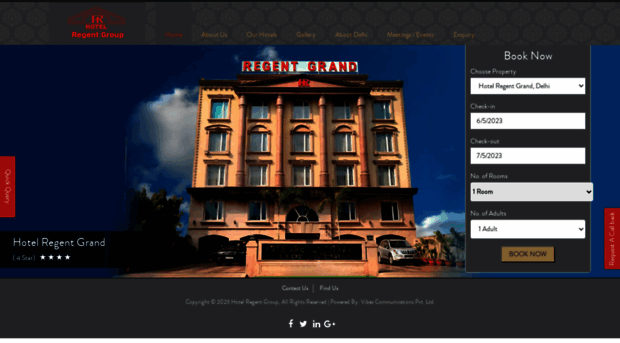 hotelregentindia.com